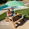 Best Choice Products Kids 3-in-1 Outdoor Convertible Activity Sand & Water Picnic Table w/ Umbrella